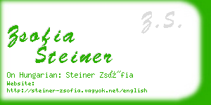 zsofia steiner business card